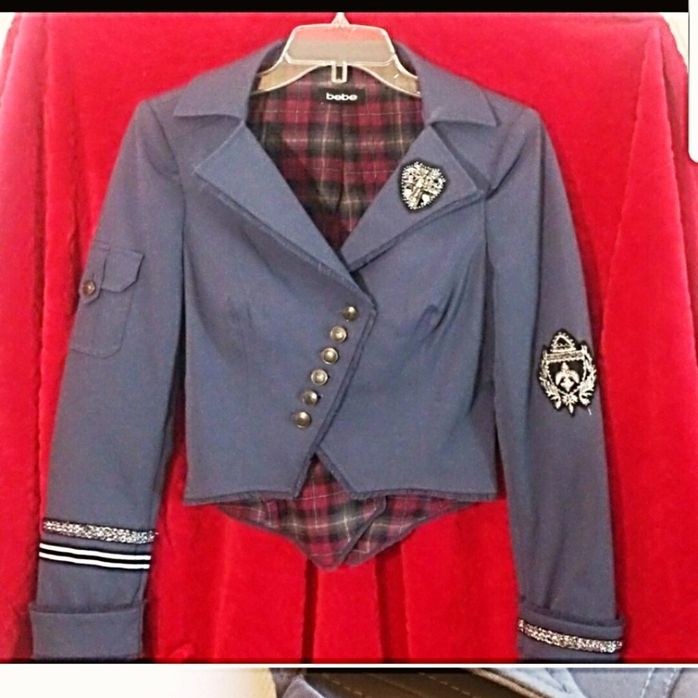 BeBe     Amazing Military Like jacket w/metalic threaded embroidery